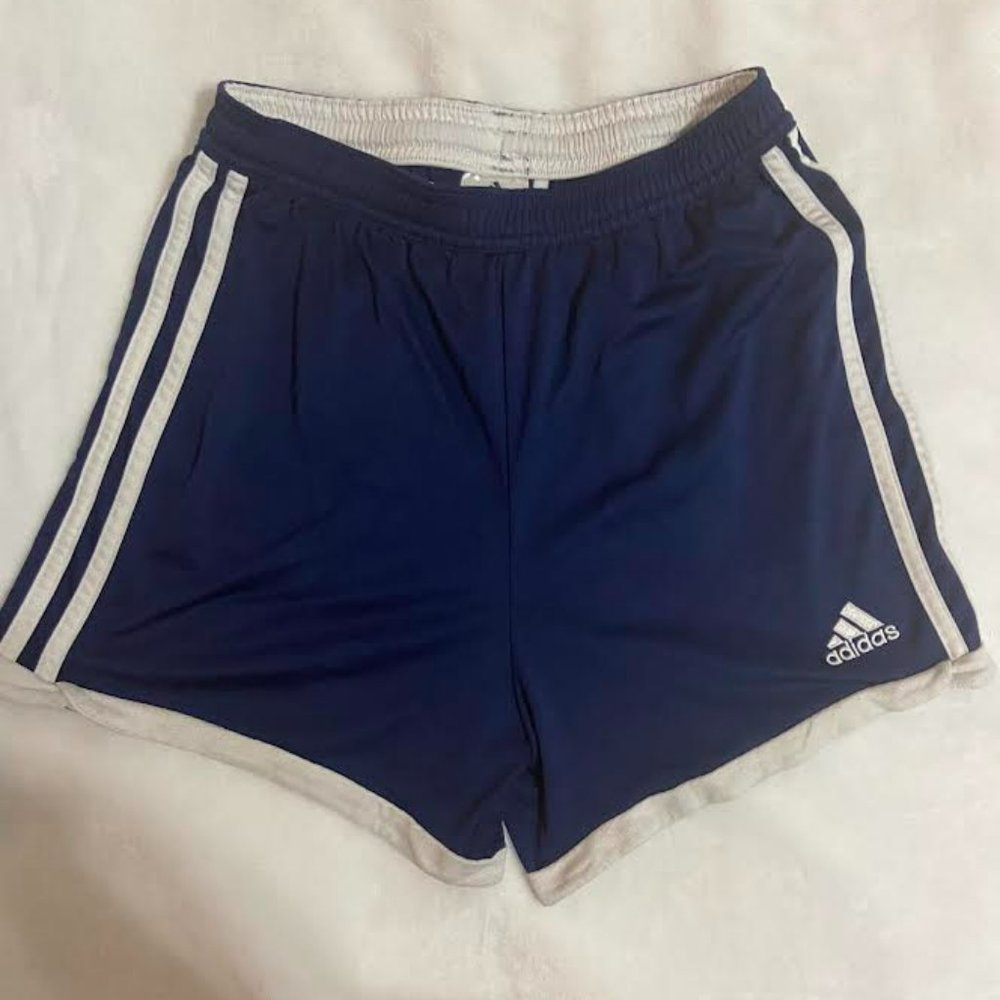 Adidas Navy blue and white running short
